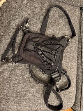 Black Tactical Harness Crossbody Bag